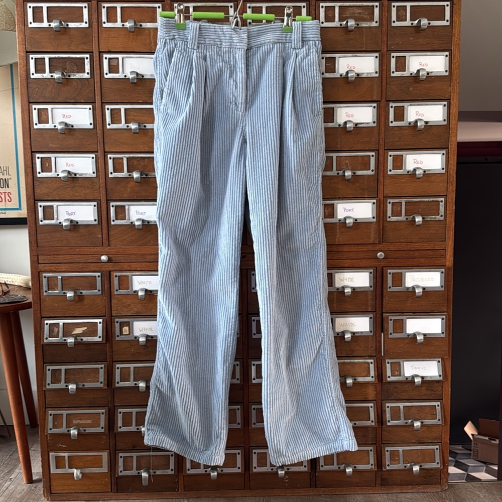 Sunday Best Artitzia Dune Blue Corduroy Harvey Pants Size 2 - Picture 2 of 9